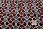 Natural Black Dye Handblock Ajrakh Printed Cotton Fabric - Image 2