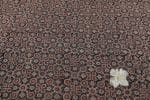 Natural Black Dye Handblock Ajrakh Printed Cotton Fabric - Image 2
