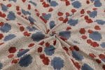 Natural White Dye Handblock Ajrakh Printed Cotton Fabric - Image 3