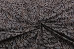 Natural Black Dye Handblock Ajrakh Printed Cotton Fabric - Image 3