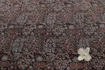 Natural Black Dye Handblock Ajrakh Printed Cotton Fabric - Image 2