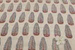 Natural White Dye Handblock Ajrakh Printed Cotton Fabric - Image 2