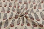 Natural White Dye Handblock Ajrakh Printed Cotton Fabric - Image 3