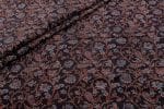Natural Black Dye Handblock Ajrakh Printed Cotton Fabric