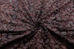 Natural Black Dye Handblock Ajrakh Printed Cotton Fabric - Image 3