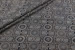 Natural Black Dye Handblock Ajrakh Printed Cotton Fabric
