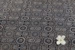 Natural Black Dye Handblock Ajrakh Printed Cotton Fabric - Image 2