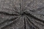 Natural Black Dye Handblock Ajrakh Printed Cotton Fabric - Image 3