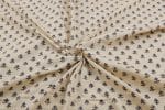 Natural White Dye Handblock Ajrakh Printed Cotton Fabric - Image 3