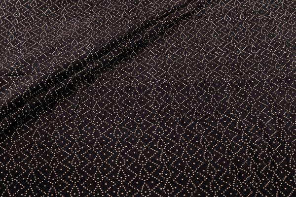 Natural Black Dye Handblock Ajrakh Printed Cotton Fabric