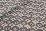 Natural White Dye Handblock Ajrakh Printed Cotton Fabric