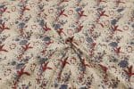 Natural White Dye Handblock Ajrakh Printed Cotton Fabric - Image 3