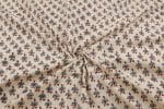 Natural White Dye Handblock Ajrakh Printed Cotton Fabric - Image 3