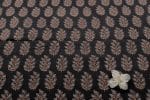 Natural Black Dye Handblock Ajrakh Printed Cotton Fabric - Image 2