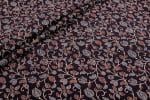 Natural Black Dye Handblock Ajrakh Printed Cotton Fabric
