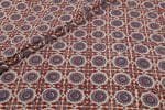 Natural White Dye Handblock Ajrakh Printed Cotton Fabric