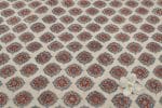 Natural White Dye Handblock Ajrakh Printed Cotton Fabric - Image 2