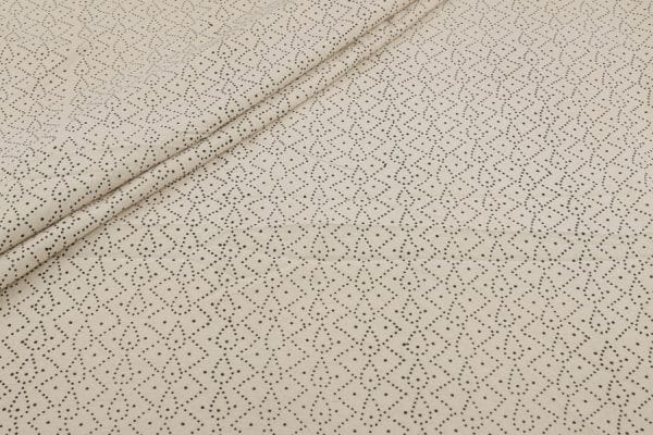 Natural White Dye Handblock Ajrakh Printed Cotton Fabric