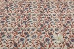Natural White Dye Handblock Ajrakh Printed Cotton Fabric - Image 2