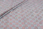 Pastel Blue Floral Handblock Printed 100% Pure Soft Cotton Fabric