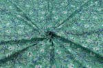 Jungle Green Floral Handblock Printed 100% Pure Soft Cotton Fabric - Image 3