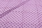 Mauve Pink Floral Handblock Printed 100% Pure Soft Cotton Fabric