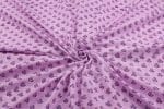 Mauve Pink Floral Handblock Printed 100% Pure Soft Cotton Fabric - Image 3