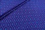 Teak Blue Authentic Handwoven Soft Silk-Cotton Ikkat Fabric