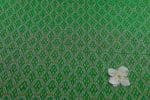 Forest Green Authentic Handwoven Soft Silk-Cotton Ikkat Fabric - Image 2