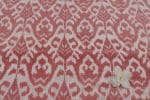 Salmon Pink Mercerised Fine Handloom Ikkat Tie-Dye Pure Soft Cotton Fabric - Image 2