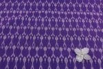 Dark Purple Mercerised Fine Handloom Ikkat Tie-Dye Pure Soft Cotton Fabric - Image 2