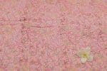 Baby Pink Floral Handblock Printed 100% Pure Soft Cotton Fabric - Image 2
