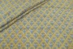 Musturd Floral Handblock Printed 100% Pure Soft Cotton Fabric