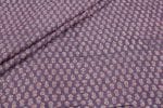 Northwestern Purple Floral Handblock Printed 100% Pure Soft Cotton Fabric