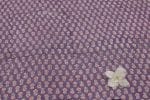 Northwestern Purple Floral Handblock Printed 100% Pure Soft Cotton Fabric - Image 2