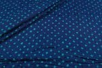 Midnight Blue Bandhani Tie Dye 100% Pure Soft Cotton Satin Finish Fabric