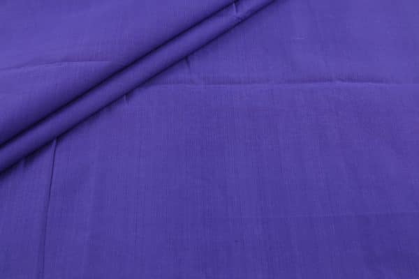 Purple Blue Handwoven Mangalgiri 100% Pure Cotton Fabric