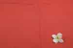 Bright Red Handwoven Zari Border Pure Cotton Fabric - Image 2