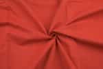 Bright Red Handwoven Zari Border Pure Cotton Fabric - Image 3