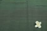 Two-Tone Green Handwoven Zari Border Pure Cotton Fabric - Image 2