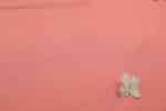 Salmon Pink Handwoven Zari Border Pure Cotton Fabric - Image 2