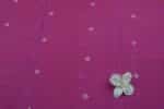 Rouge Purple Woven Design Flowy HandLoom Pure Soft Cotton Fabric - Image 2