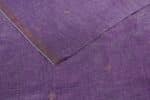 Affair Purple Handloom Woven Zari Motif Pure Soft Linen Fabric