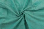 Turquoise Flowy HandLoom Pure Soft Cotton Fabric - Image 3