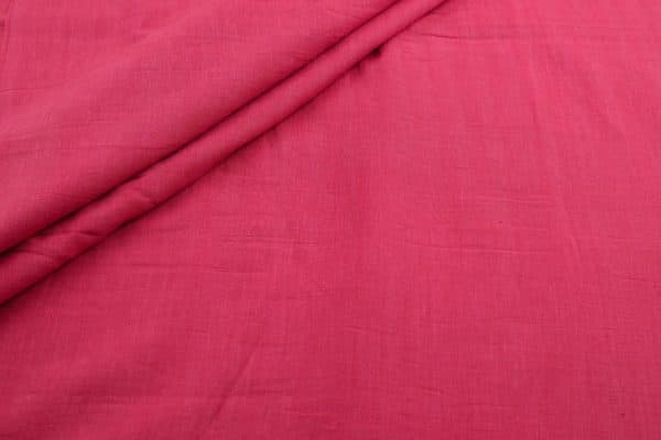 Pre-Cut 1.40m Dark Pink Flowy HandLoom Pure Soft Cotton Fabric