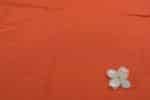 Tomato Orange Flowy HandLoom Pure Soft Cotton Fabric - Image 2