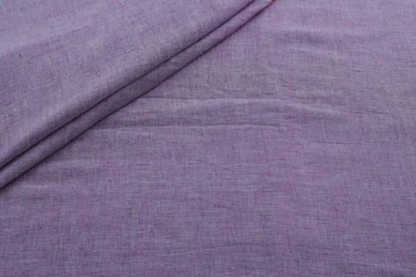 Pre-Cut 1.20m Purple Flowy HandLoom Pure Soft Cotton Fabric