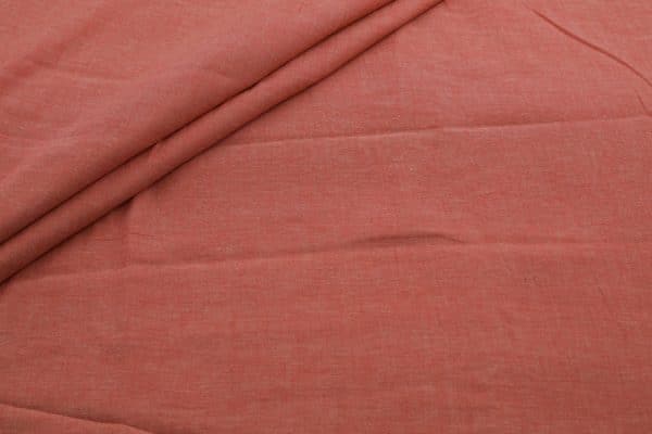 Salmon Pink Flowy HandLoom Pure Soft Cotton Fabric