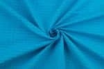 Sky Blue Flowy Mangalgiri Handwoven Checks 100% Pure Soft Cotton Fabric - Image 3
