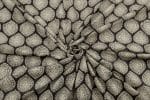 Natural Black Bagru Handblock Printed Cotton Fabric - Image 3
